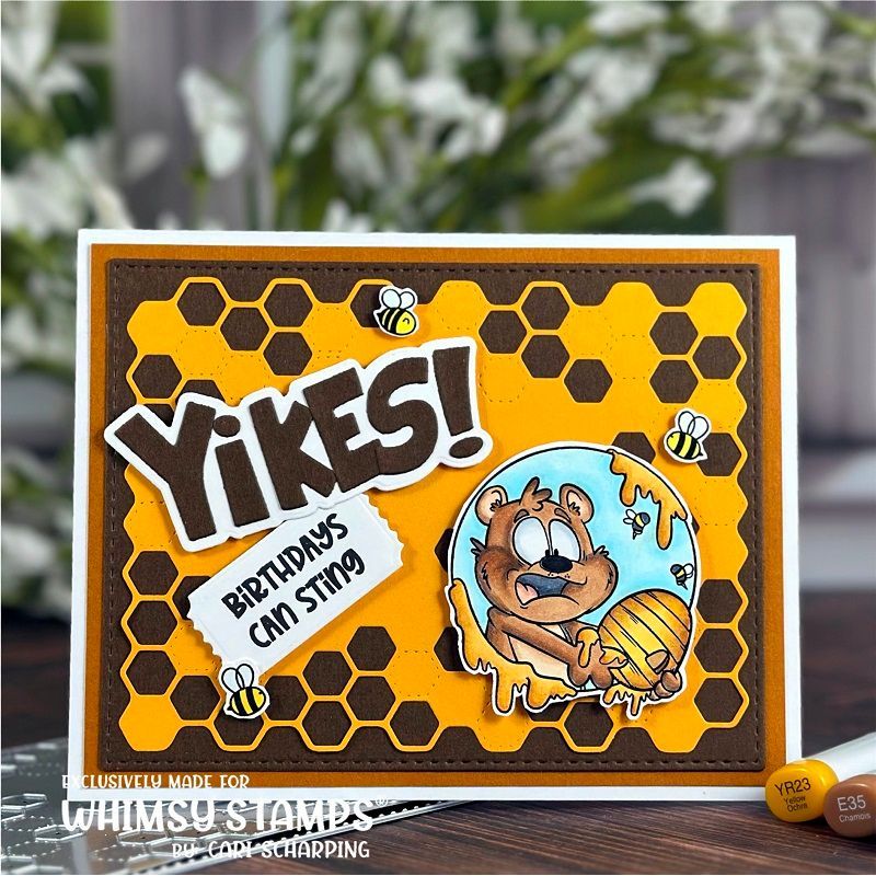 Whimsy Stamps Honeybear Clear Stamps dp1040a birthday