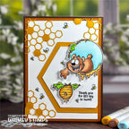 Whimsy Stamps Honeybear Outline Dies wsd019 bees