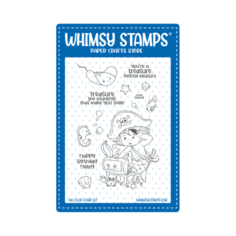 Whimsy Stamps Mermaid Kids Girl and Boy Clear Stamp Set product image 2