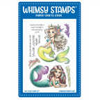 Whimsy Stamps Mermaid Meditations Clear Stamps c1299a