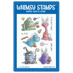 Whimsy Stamps Monster Halloween Clear Stamps c1259a