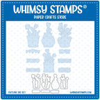 Whimsy Stamps Planted Hearts Outline Dies wsd163a