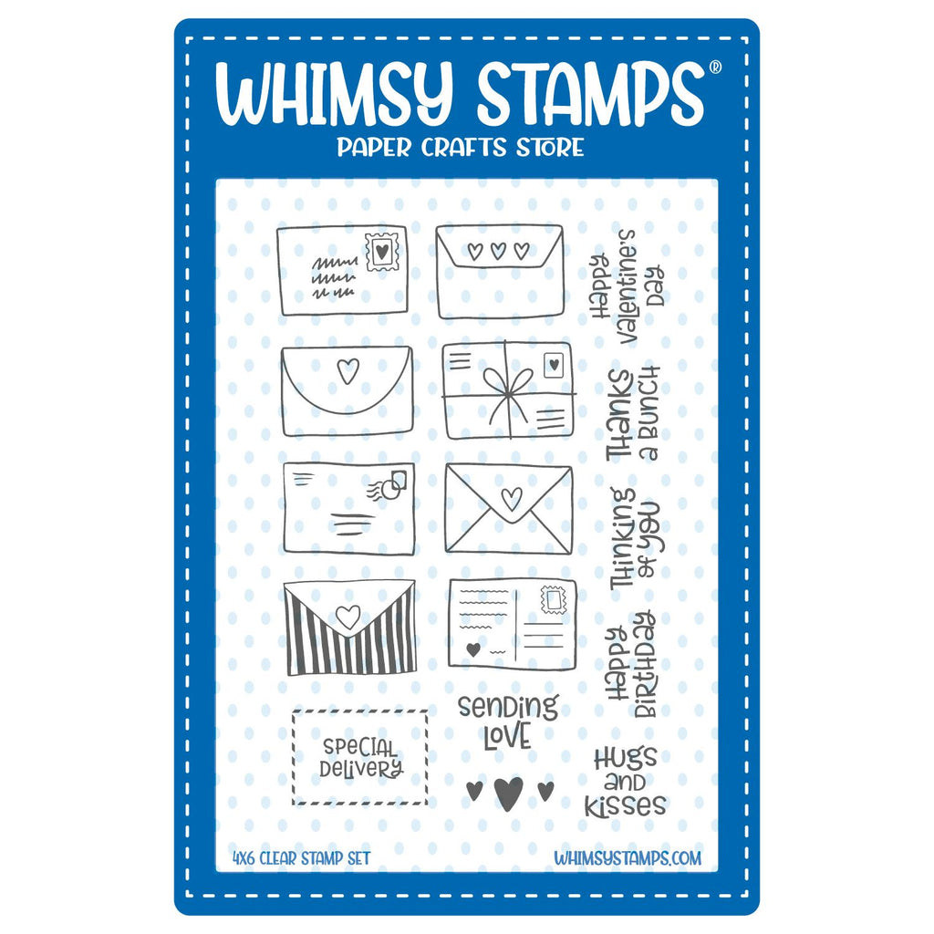 Whimsy Stamps Postal Minis Clear Stamps cwsd293a