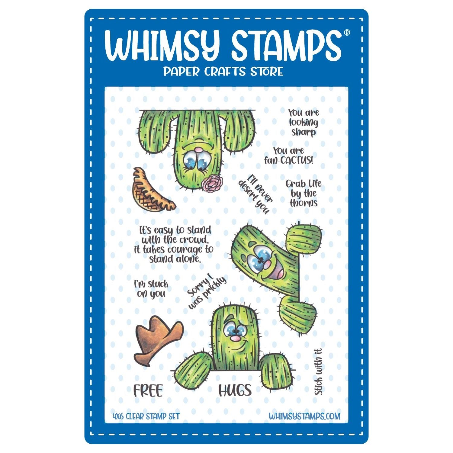 Whimsy Stamps Prickly Friends Clear Stamps dp1013a