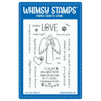 Whimsy Stamps Rainbow Angel Clear Stamps cwsd174a