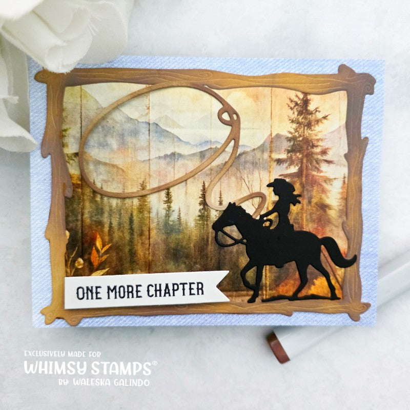 Whimsy Stamps Range Riders Dies wsd206a lasso