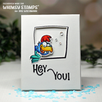 Whimsy Stamps Rowdy Rooster Clear Stamps dp1082a hey you