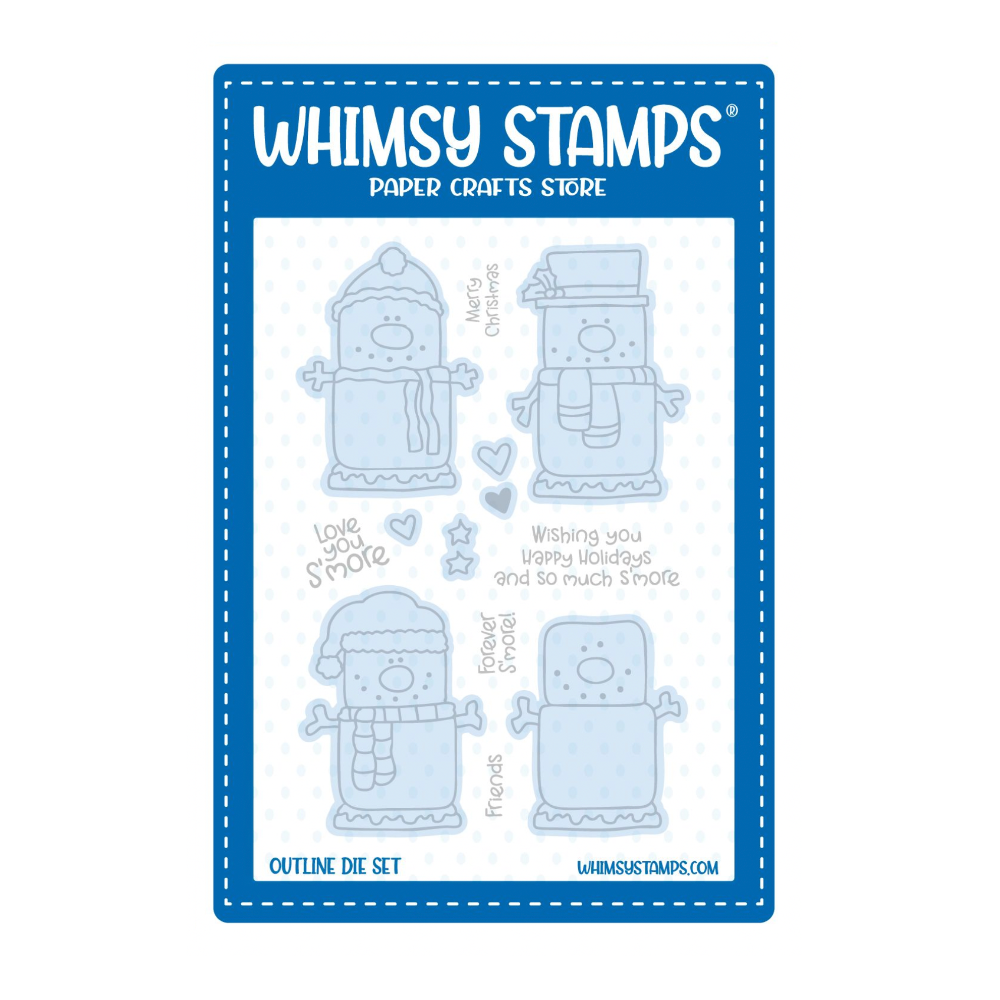 Whimsy Stamps Smores Outline Dies wsd050