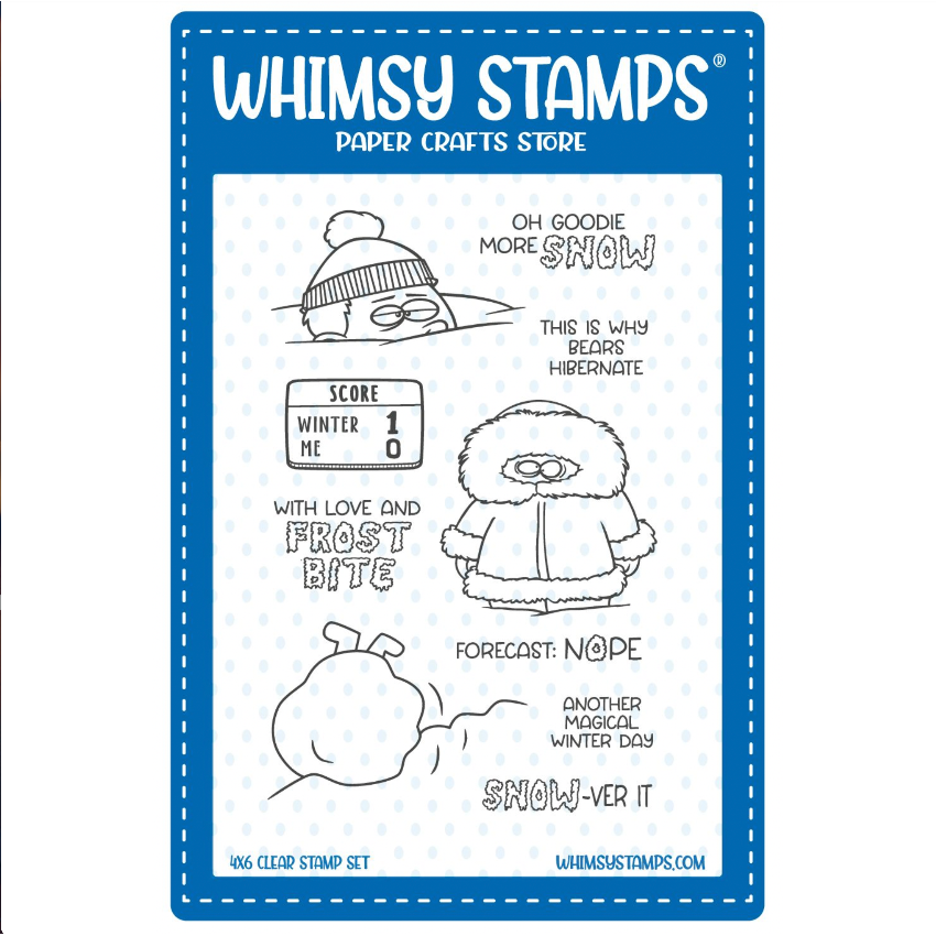 Whimsy Stamps Snowver It Clear Stamps cwsd188a