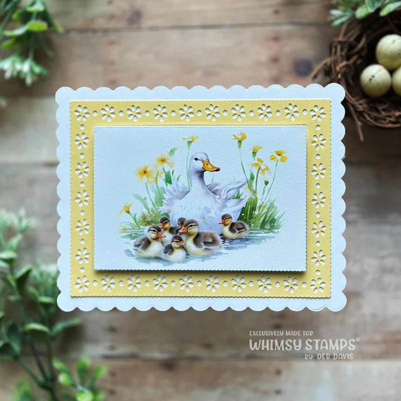 Whimsy Stamps Spring Rectangles Dies wsd355b duck