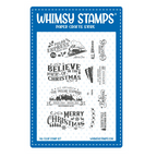 Whimsy Stamps Terrific Tickets Believe Clear Stamps and Terrific Tickets Die Set image 1