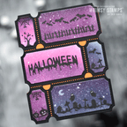 Whimsy Stamps Terrific Tickets Dies wsd036 purple