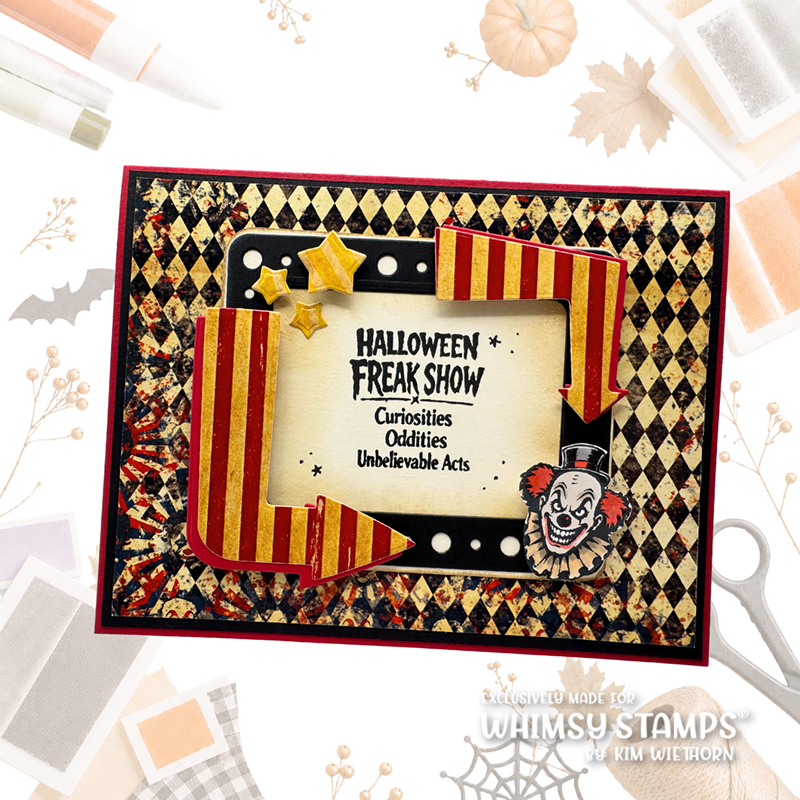 Whimsy Stamps Vintage Carnival 6x6 inch Paper Pack wsdp59 halloween card