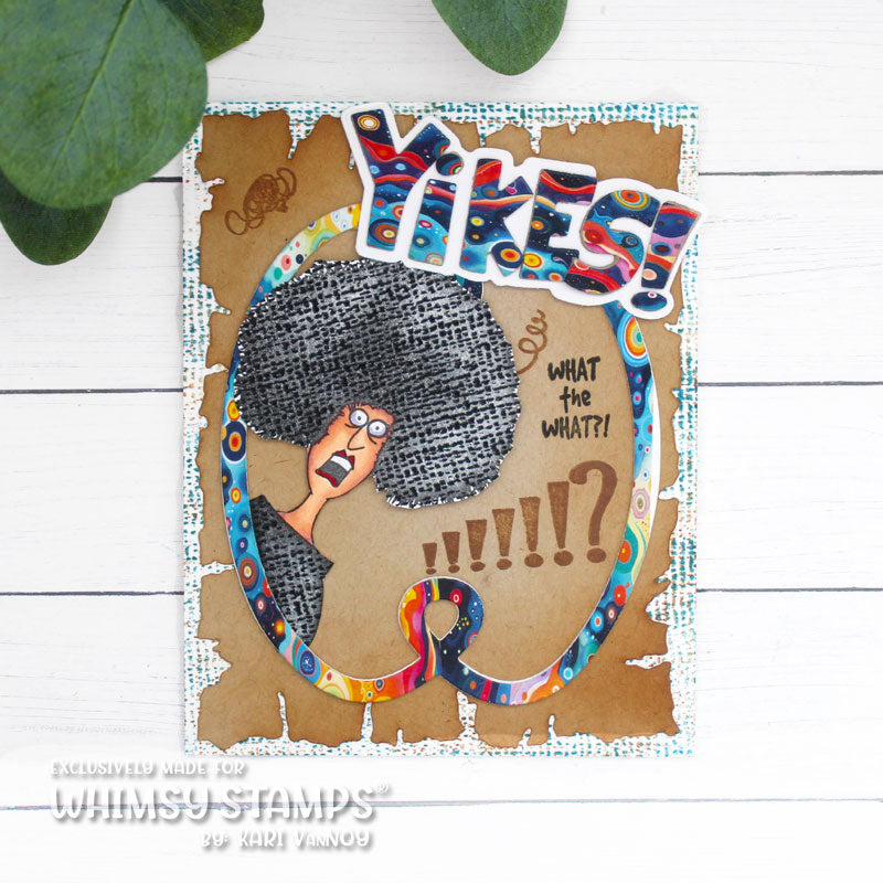 Whimsy Stamps Yowza Clear Stamps cwsd244b funny