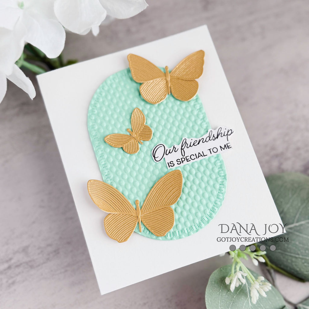 Simon Says Stamp Whirl Butterflies Wafer Dies s1109 Beautiful Moments Friend Card