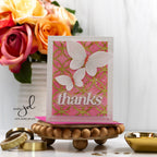 Simon Says Stamp Whirl Butterflies Wafer Dies s863 Celebrate Thanks Card | color-code:ALT11