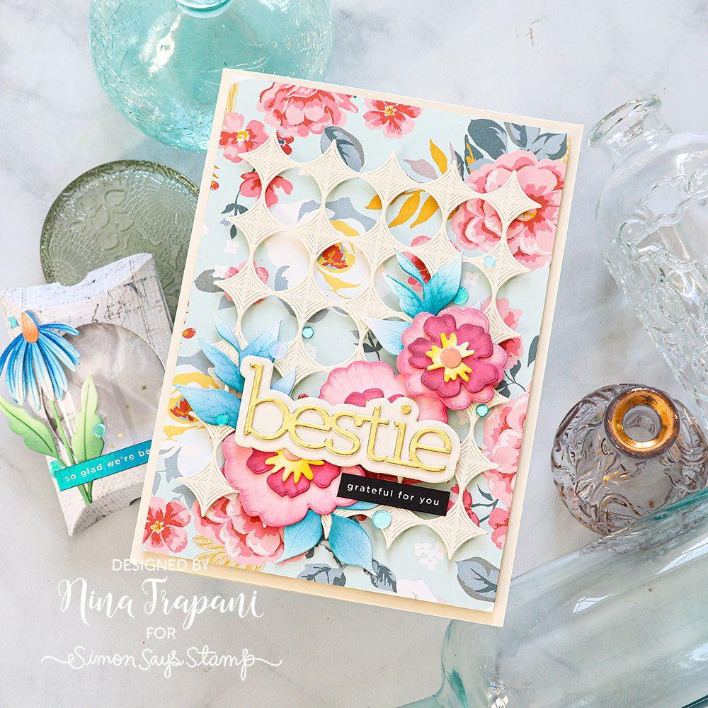 Simon Says Stamp Whirl Diamond Plate Wafer Dies s872 Sweetheart Friend Card | color-code:ALT04