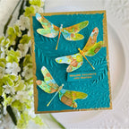 Simon Says Stamp Whirl Dragonfly Wafer Dies s907 Be Bold Get Well Card