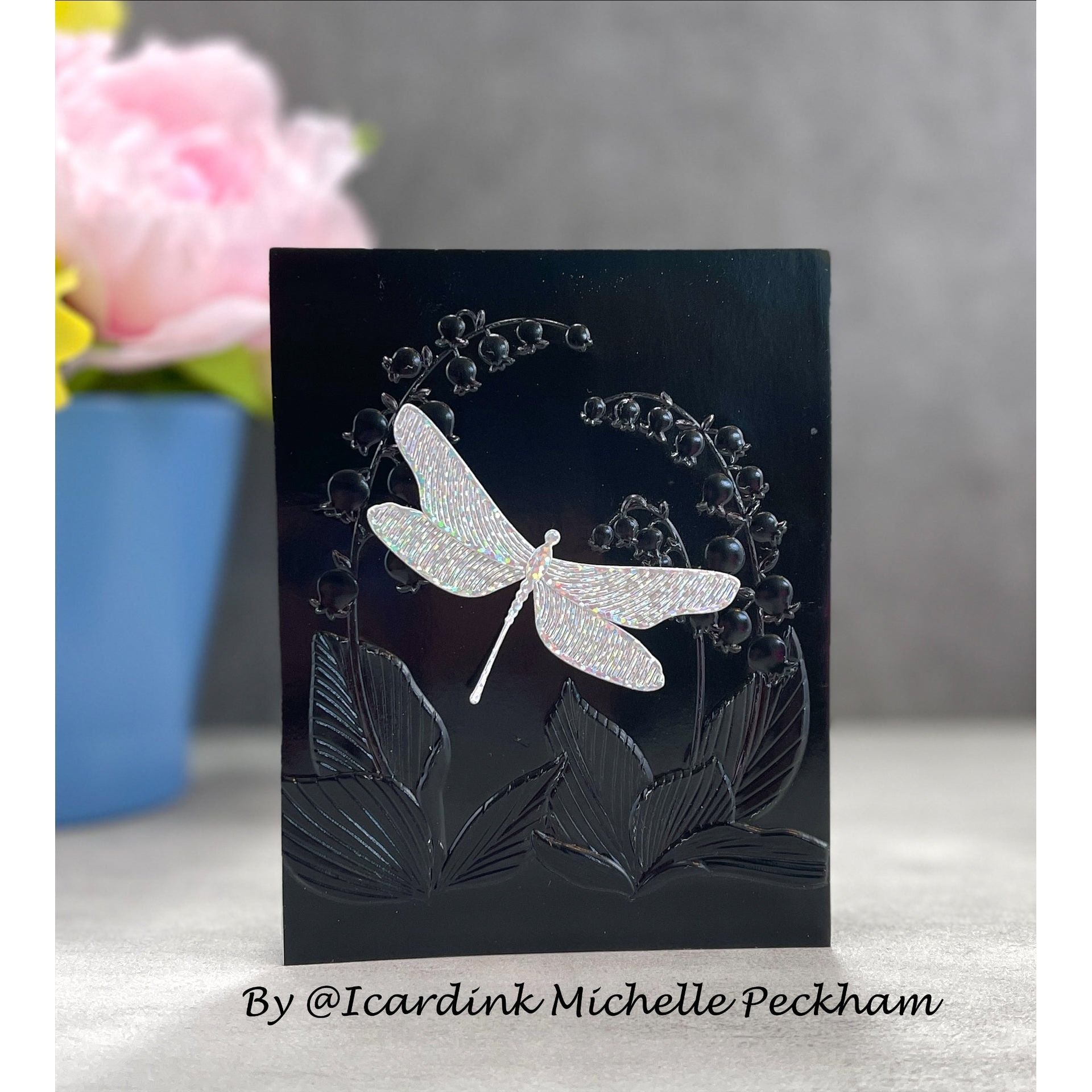 Simon Says Stamp Whirl Dragonfly Wafer Dies s907 Be Bold Elegant Dragonfly Card