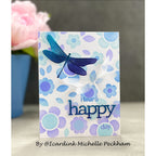 Simon Says Stamp Whirl Dragonfly Wafer Dies s907 Be Bold Happy Card