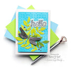 Simon Says Stamp Whirl Dragonfly Wafer Dies s907 Be Bold Hello Card