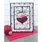 Simon Says Clear Stamp White Christmas Text 1228ss Christmas Card