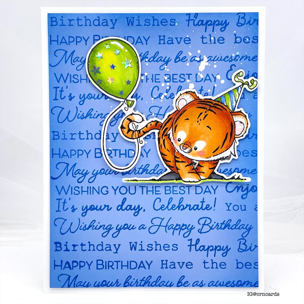 Simon Says Clear Stamps Wild Birthday 2282ssc STAMPtember Birthday Card