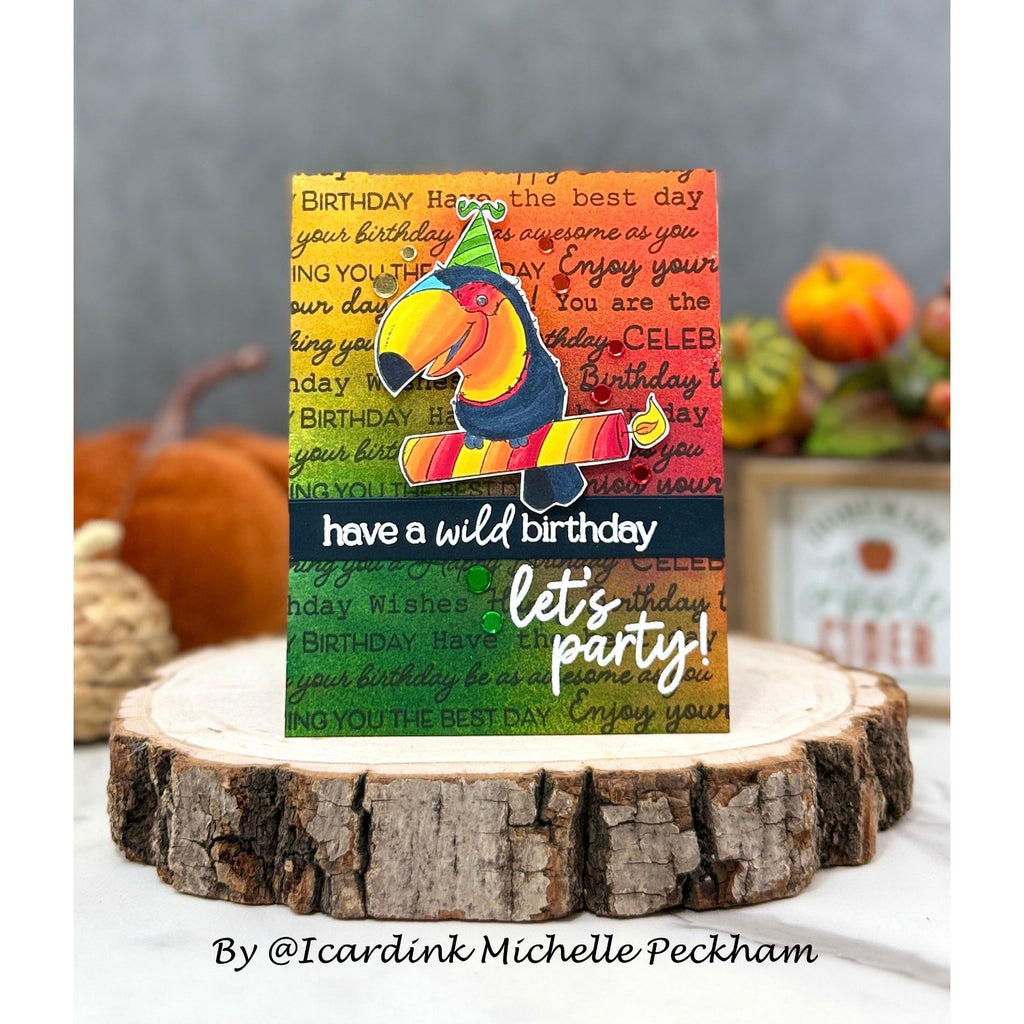 Simon Says Clear Stamps Wild Birthday 2282ssc STAMPtember Birthday Card