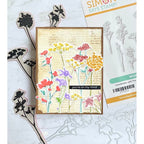 Tim Holtz Wildflowers Stamps with Simon Says Stamp Dies Bundle setwf25 Thinking of You Card | color-code:ALT05