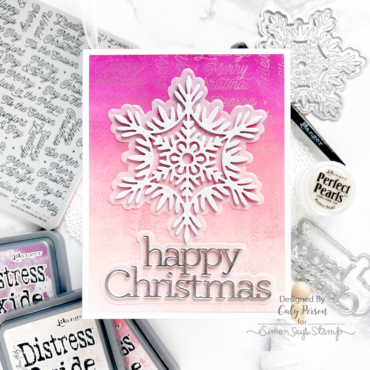 Simon Says Stamp Willow Snowflake Wafer Dies sssd112907 Season Of Wonder Christmas Card | color-code:ALT01