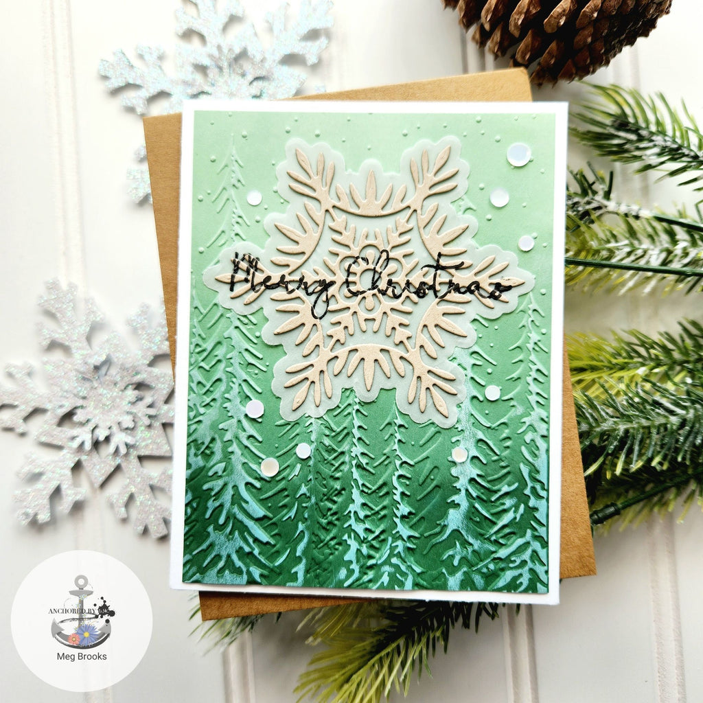 Simon Says Stamp Willow Snowflake Wafer Dies sssd112907 Season Of Wonder Christmas Card