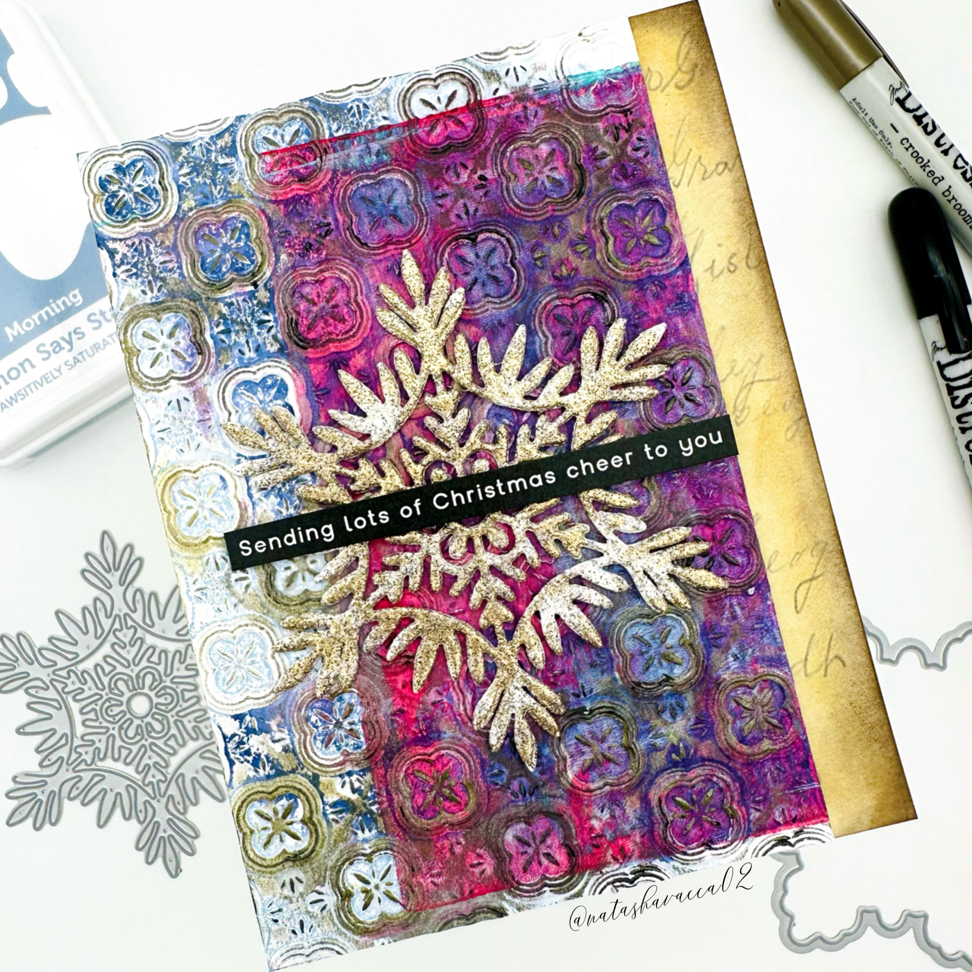 Simon Says Stamp Willow Snowflake Wafer Dies sssd112907 Season Of Wonder Christmas Card