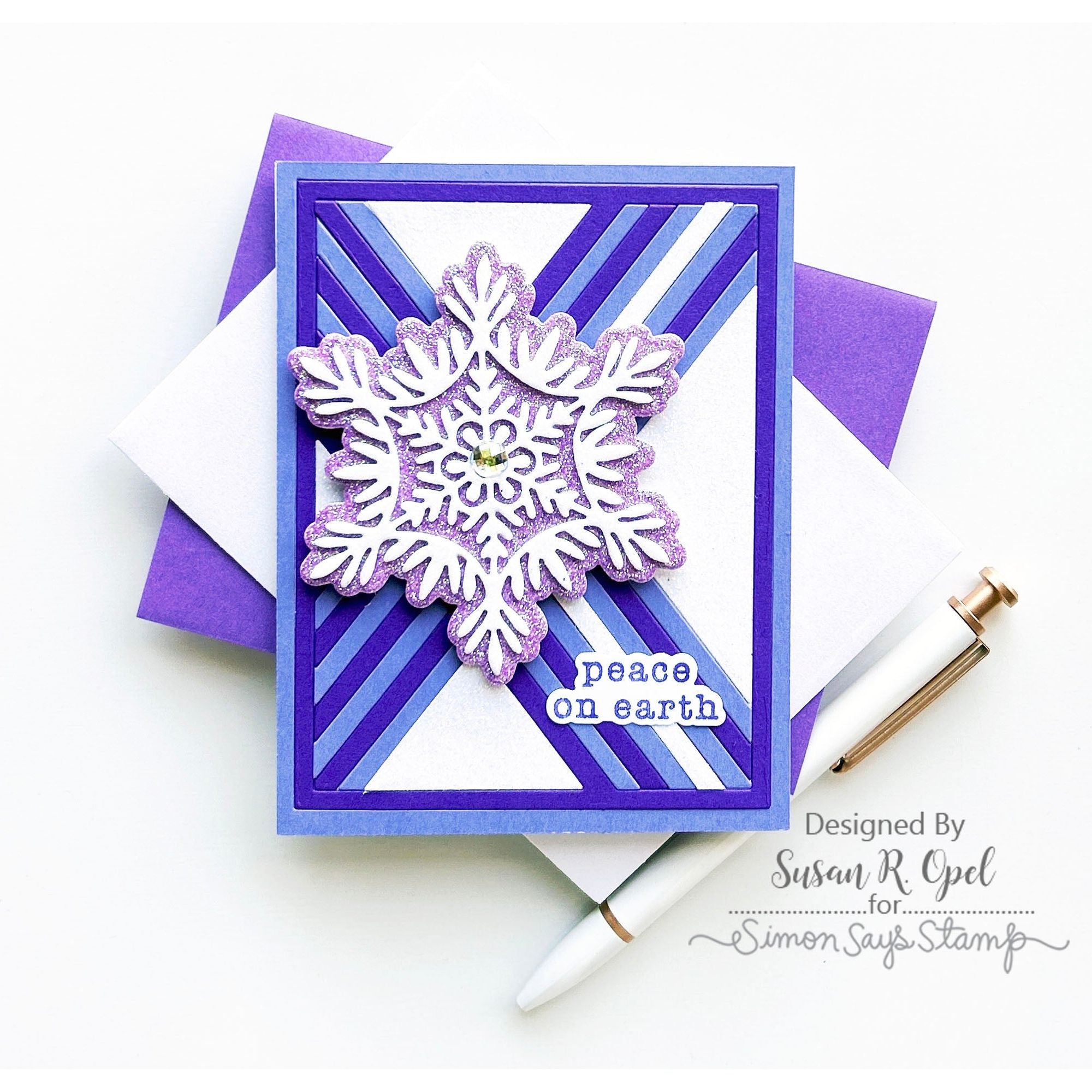 Simon Says Stamp Willow Snowflake Wafer Dies sssd112907 Season Of Wonder Christmas Card | color-code:ALT04