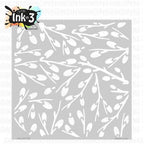 Inkon3 Willow Tree 6x6 Stencil