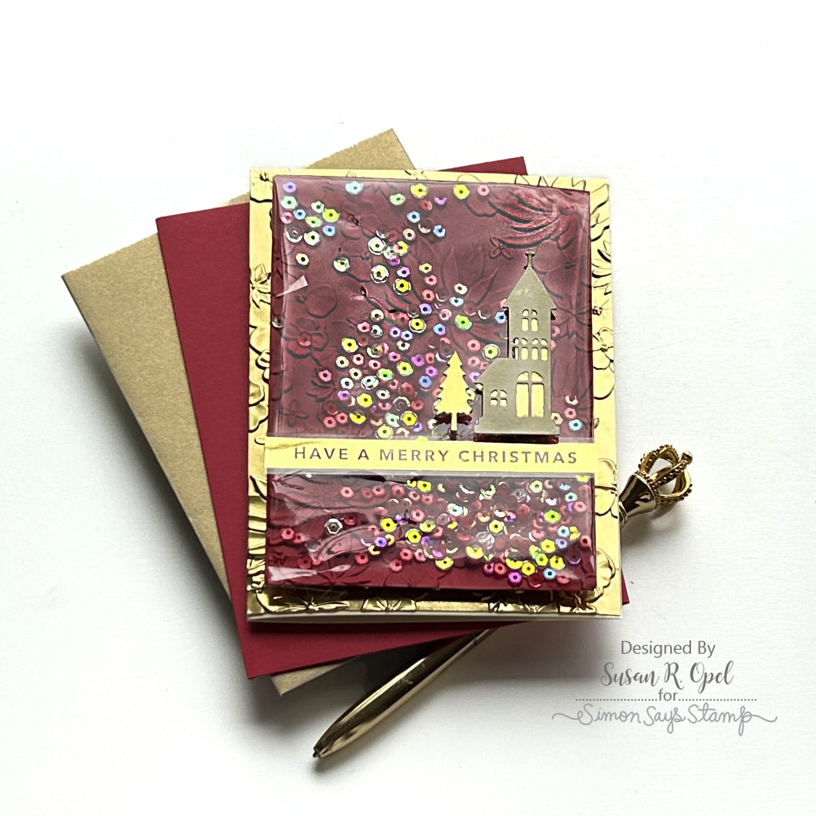 CZ Design Winter Village Wafer Dies czd217 Season Of Wonder Christmas Card