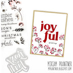 CZ Design Clear Stamps Winter Wishes cz282c All The Joy Christmas Card | color-code:ALT05