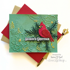 Simon Says Stamp Winter Cardinal Wafer Die s982 DieCember Christmas Card