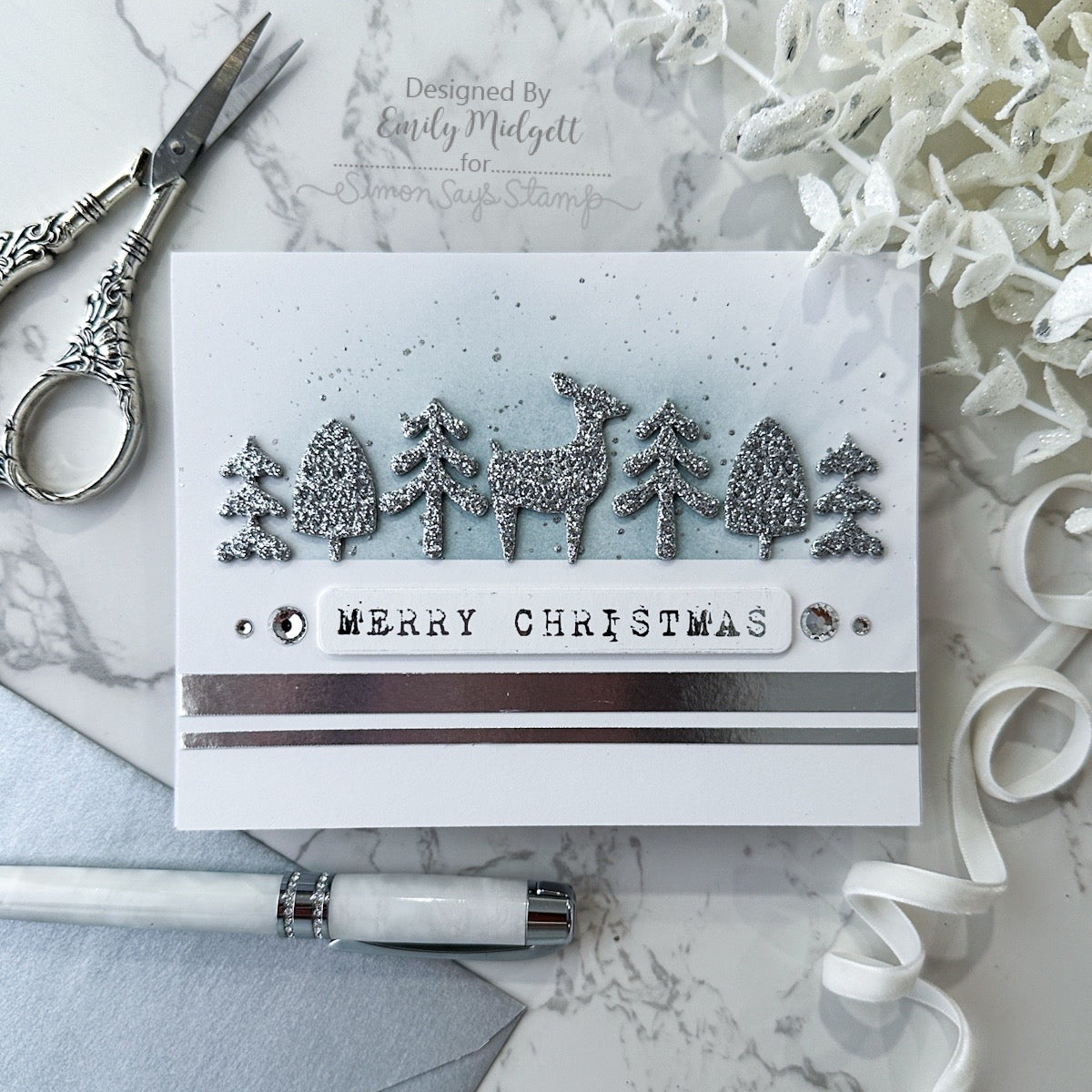 Simon Says Stamp Wintertime Celebration Plate Wafer Die s1064 Sugar and Spice Holiday Card | color-code:ALT08