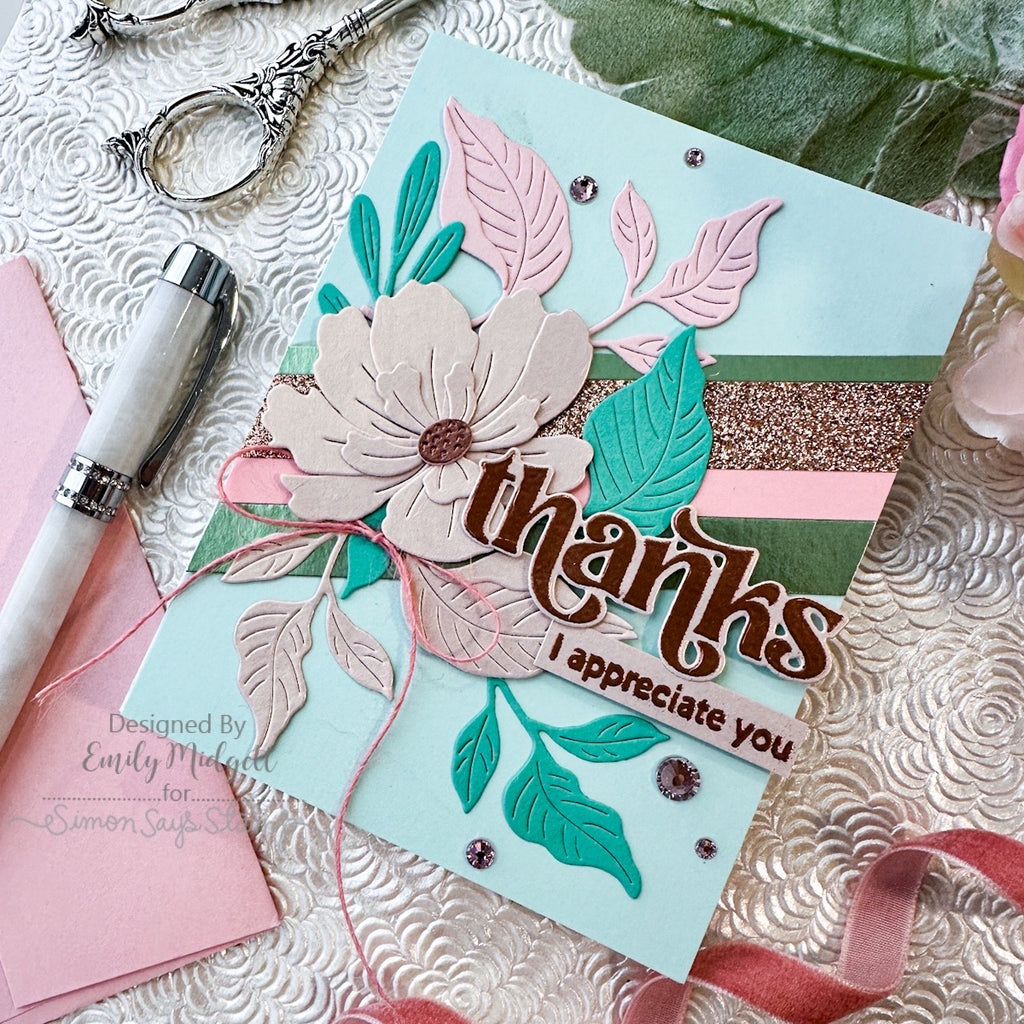 Simon Says Stamp With Thanks Wafer Dies 8010sdc You Are My Favorite Thank You Card | color-code:ALT07