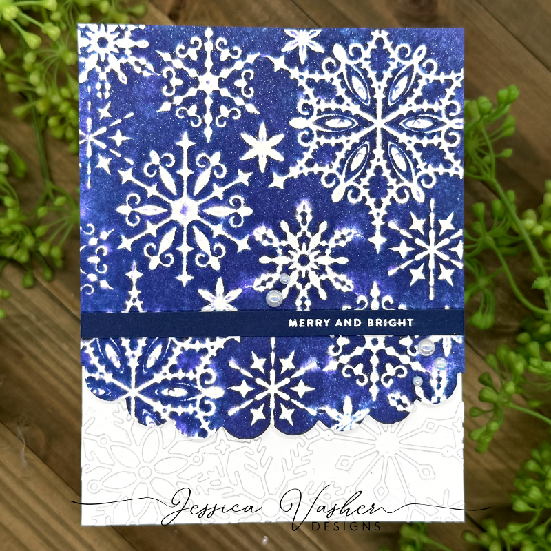 Simon Says Stamp Embossing Folder Wonderland Snowflakes sf536 Heart to Heart
