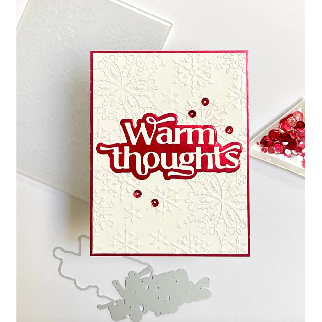 Simon Says Stamp Embossing Folder Wonderland Snowflakes sf536 Heart to Heart