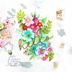 Simon Says Stamp Embossing Folder Woven sf372 Diecember Hello Card | color-code:ALT03