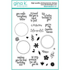 Gina K Designs WREATH BUILDER Clear Stamps 2385