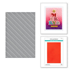 ses-055 Spellbinders Peppermint Stripes Embossing Folder product image