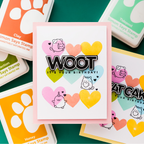 CZ Design Birthday Palooza Wafer Dies czd15c Heart to Heart Birthday Card | color-code:ALT02