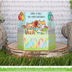 Lawn Fawn Yappy Birthday Add-On Clear Stamps lf3160 have a ball