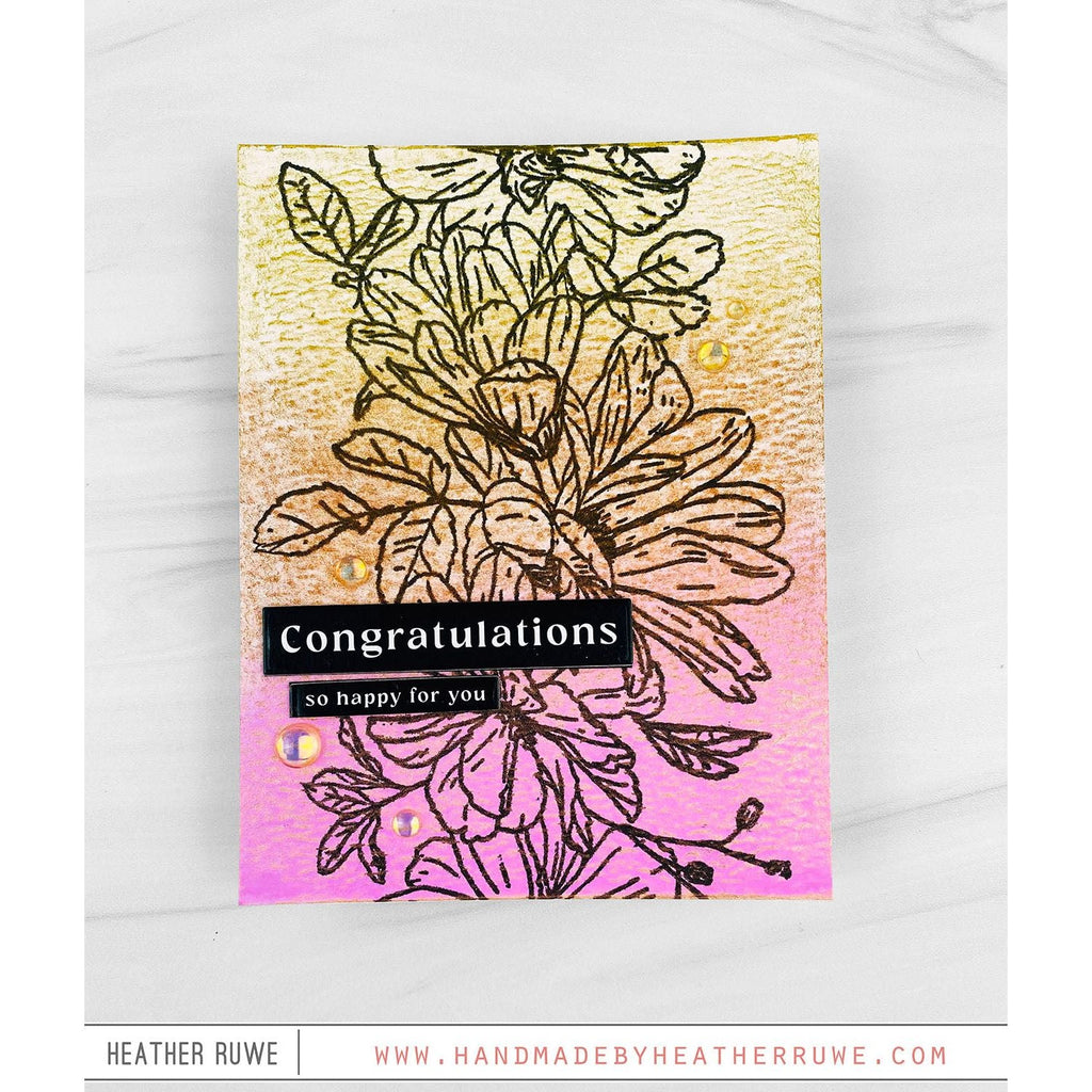 Tim Holtz Worn Lipstick Distress Spritz tdu86338 So Happy For You Card