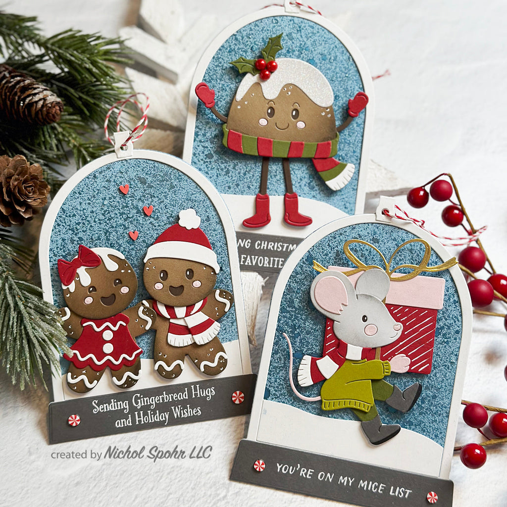 Tim Holtz Distress Juniper Berry Mica Stain Ranger Dancing Christmas Gift Tags | color-code:ALT04