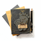 Simon Says Stamp Yeti Footprint Wafer Dies 1332sd Sugar and Spice Halloween Card