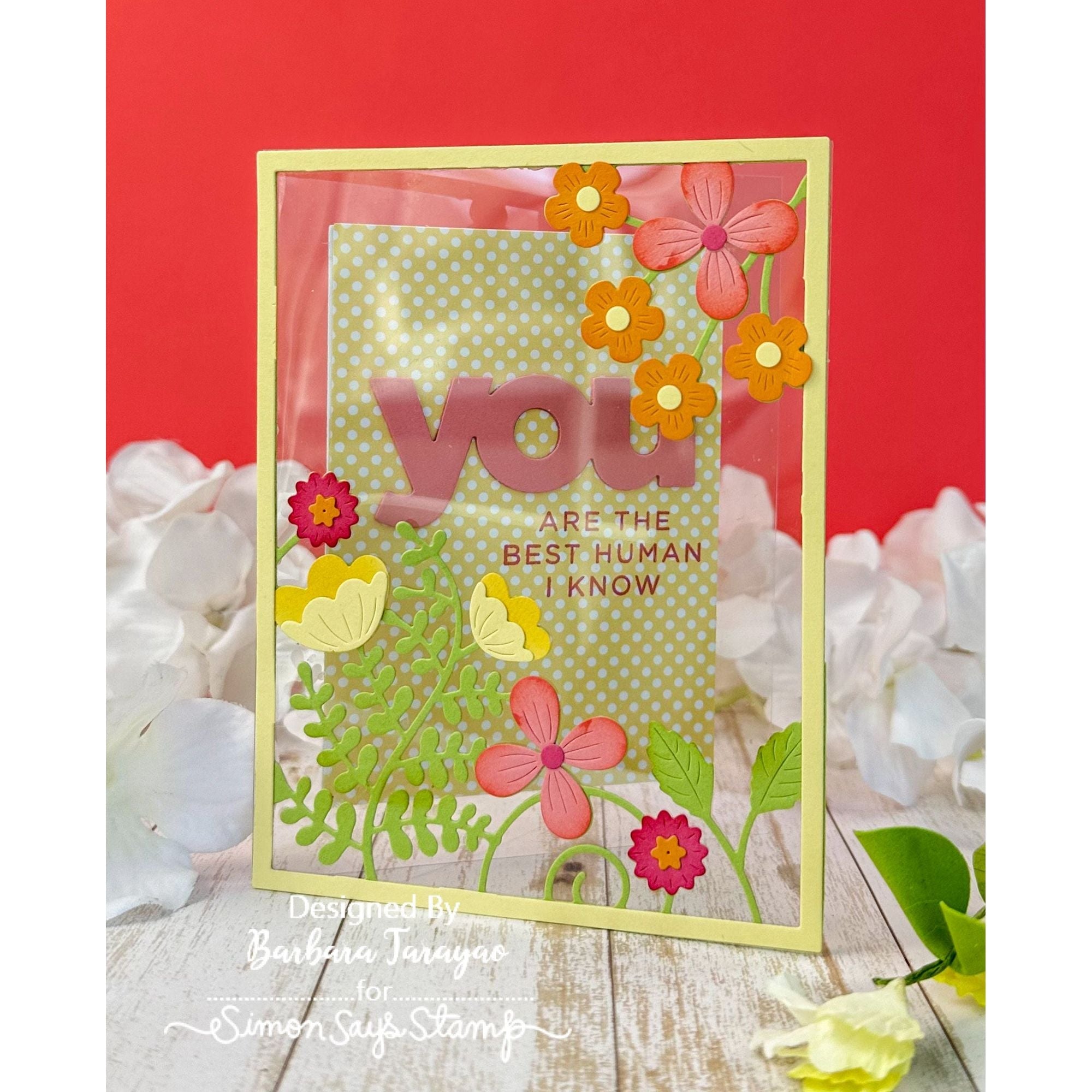 Simon Says Stamp You Wafer Dies czd239c Cheering for You Friend Card